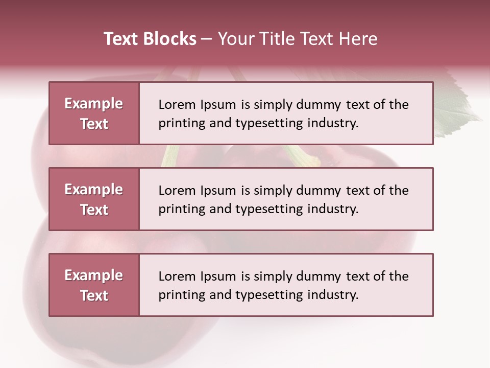 Nature Perfect Berry PowerPoint Template