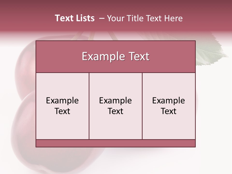 Nature Perfect Berry PowerPoint Template