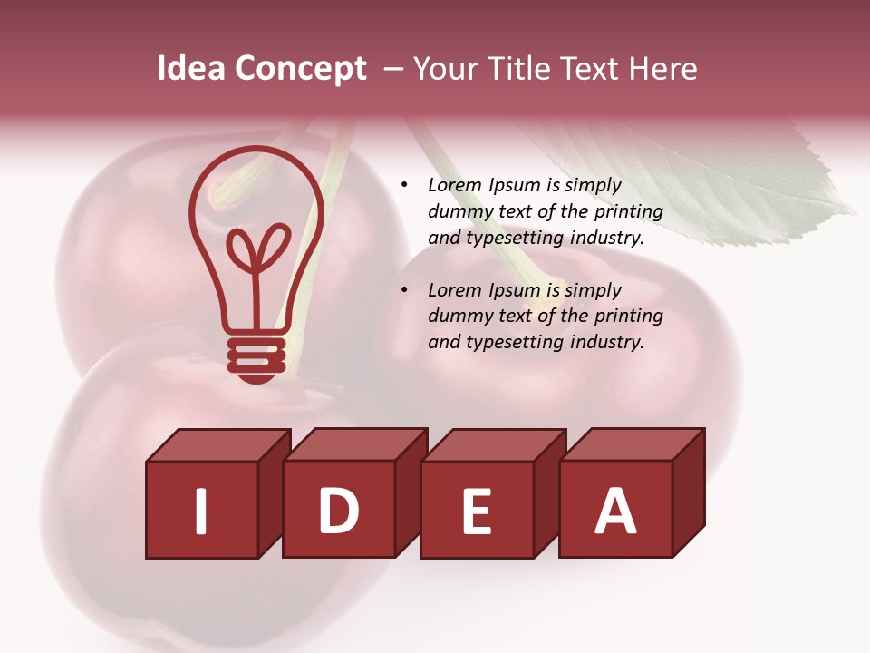 Nature Perfect Berry PowerPoint Template