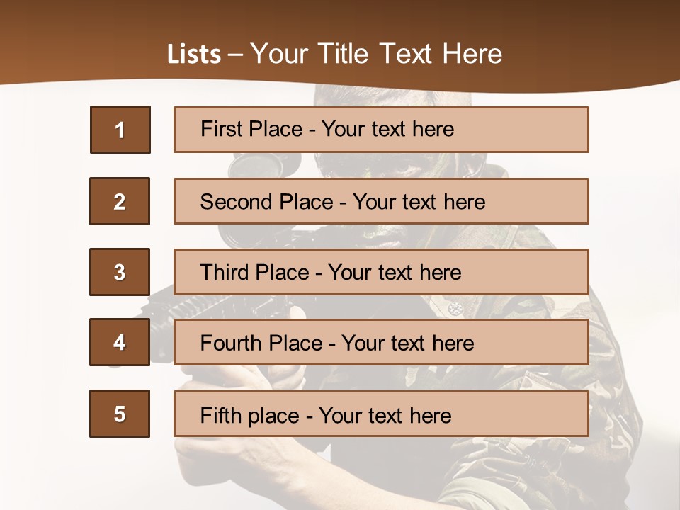 Abstract Lights Serious PowerPoint Template