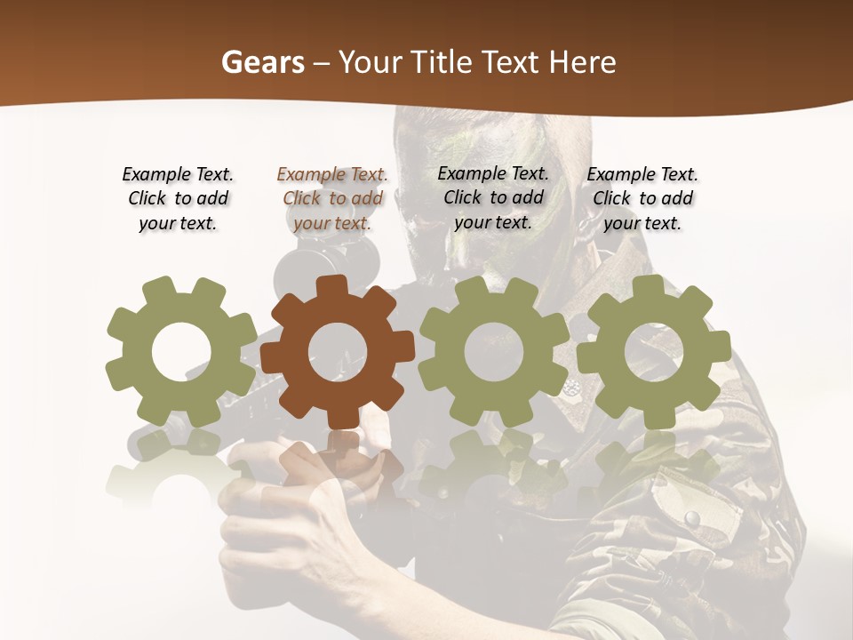 Abstract Lights Serious PowerPoint Template