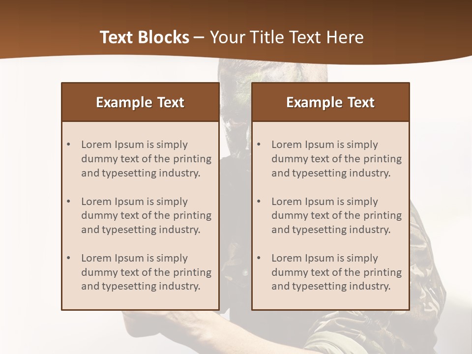 Abstract Lights Serious PowerPoint Template