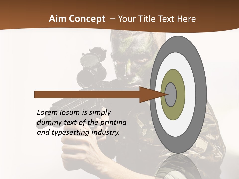 Abstract Lights Serious PowerPoint Template