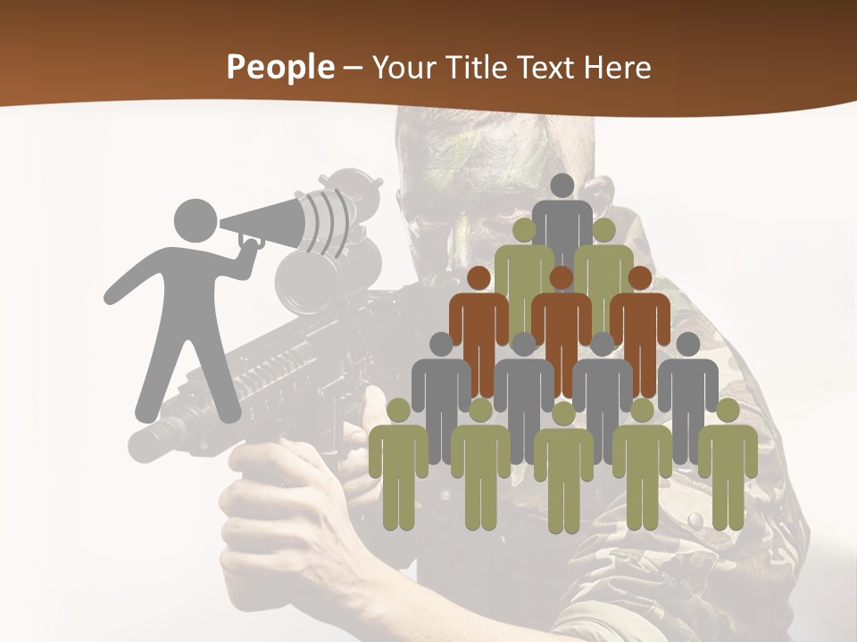 Abstract Lights Serious PowerPoint Template