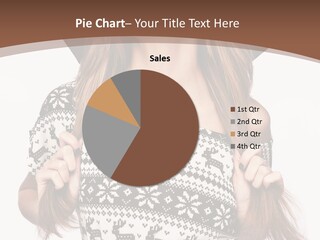 Facial Portrait White PowerPoint Template