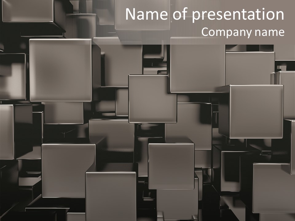 Array Silver Organization PowerPoint Template