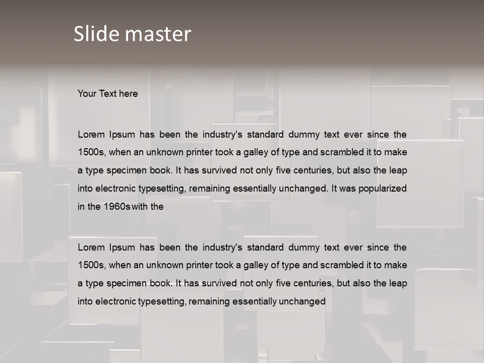 Array Silver Organization PowerPoint Template