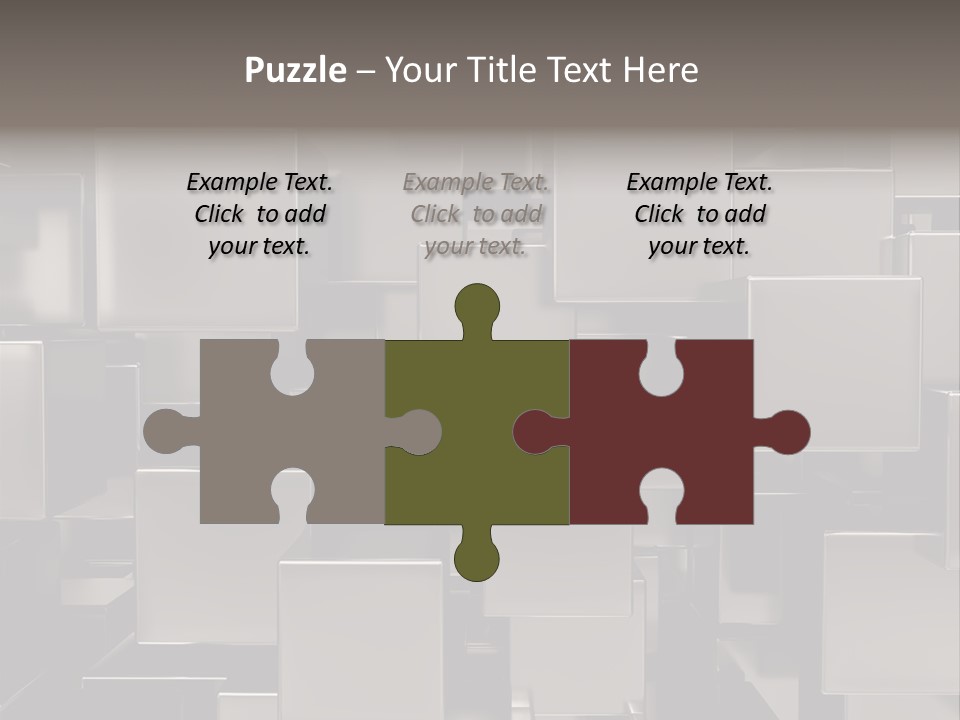 Array Silver Organization PowerPoint Template