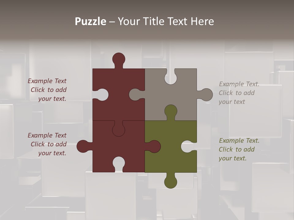 Array Silver Organization PowerPoint Template
