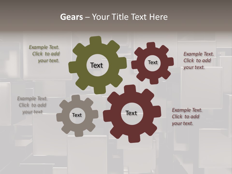 Array Silver Organization PowerPoint Template