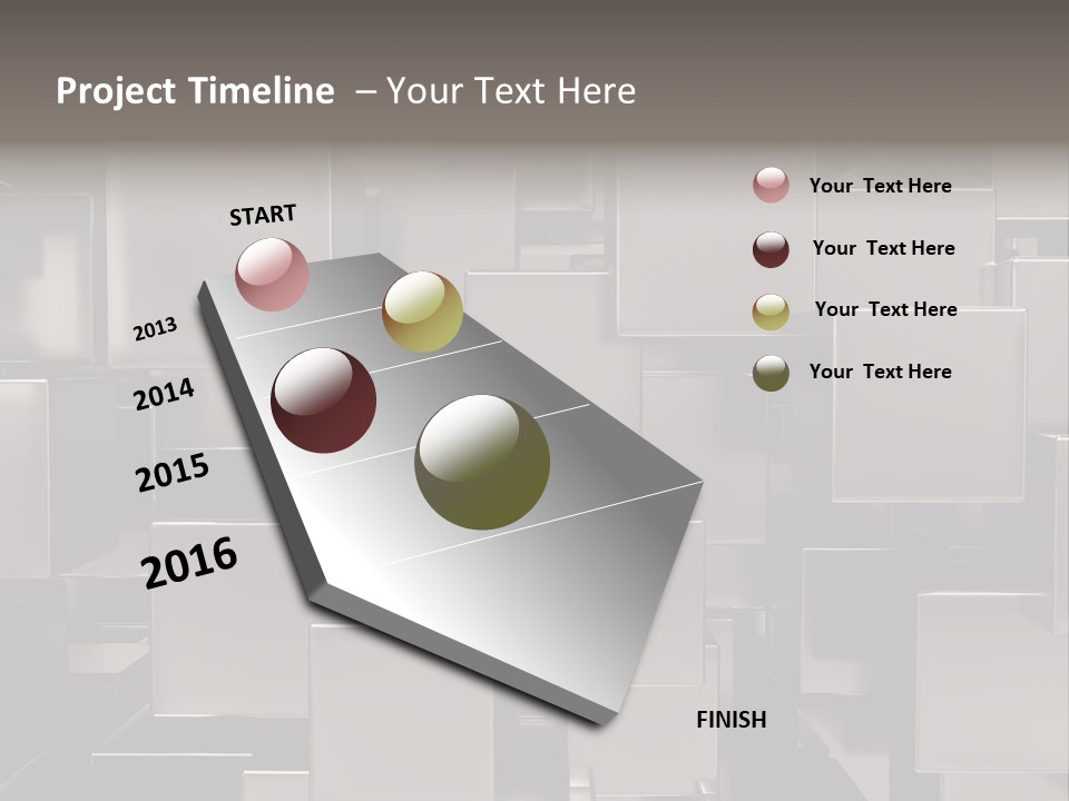 Array Silver Organization PowerPoint Template