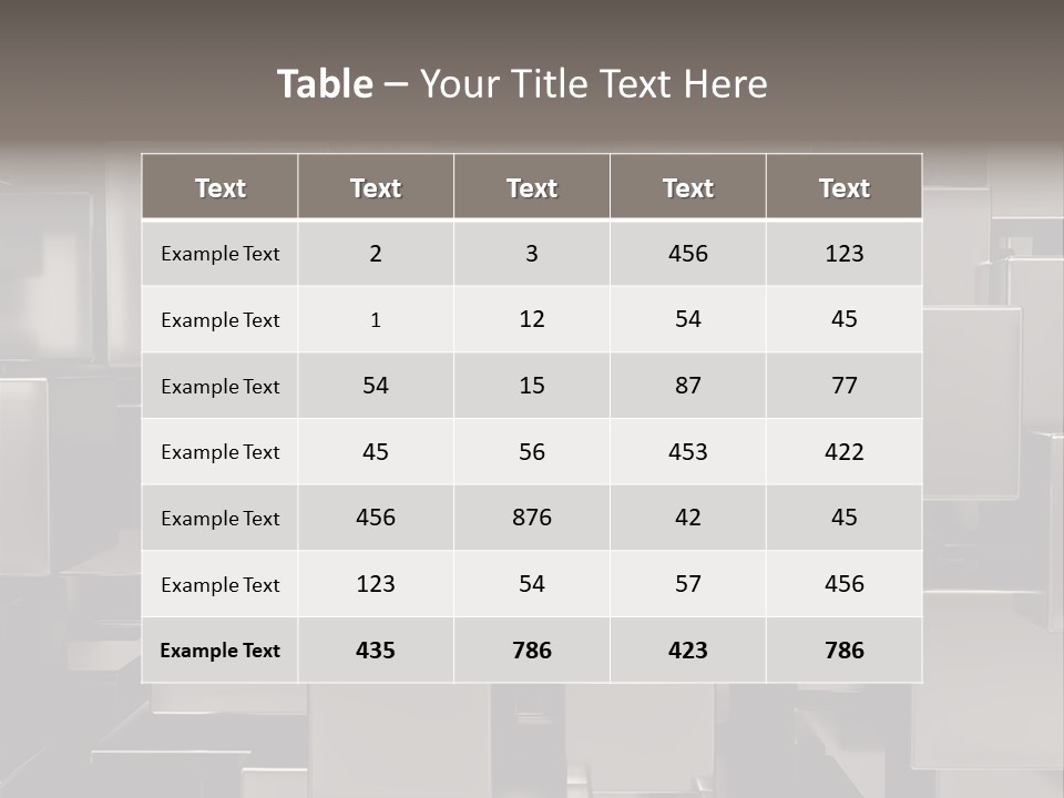Array Silver Organization PowerPoint Template