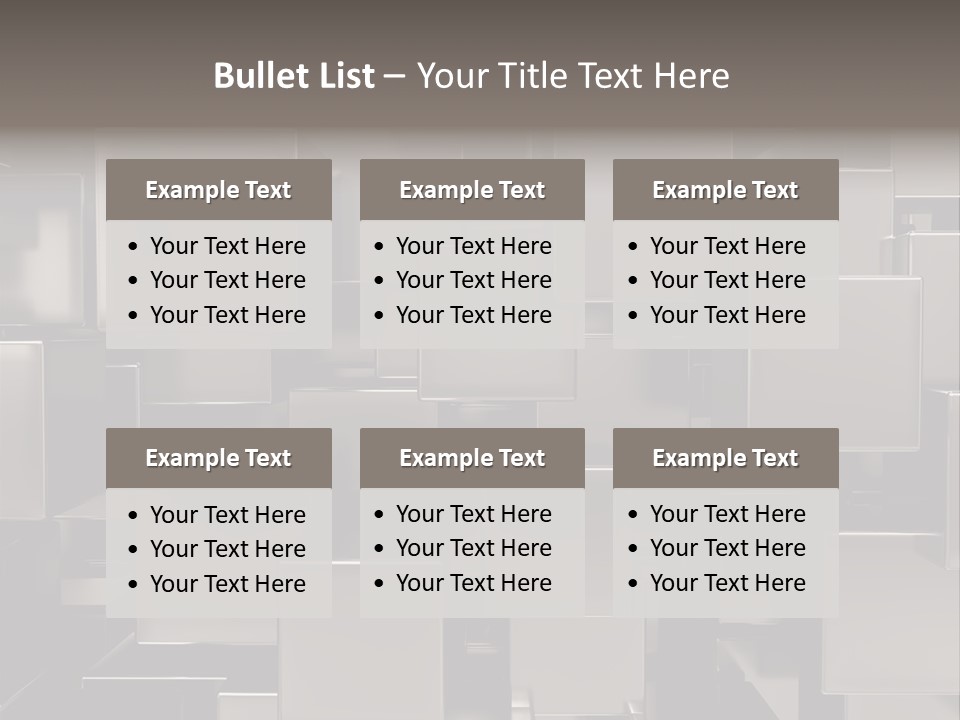 Array Silver Organization PowerPoint Template