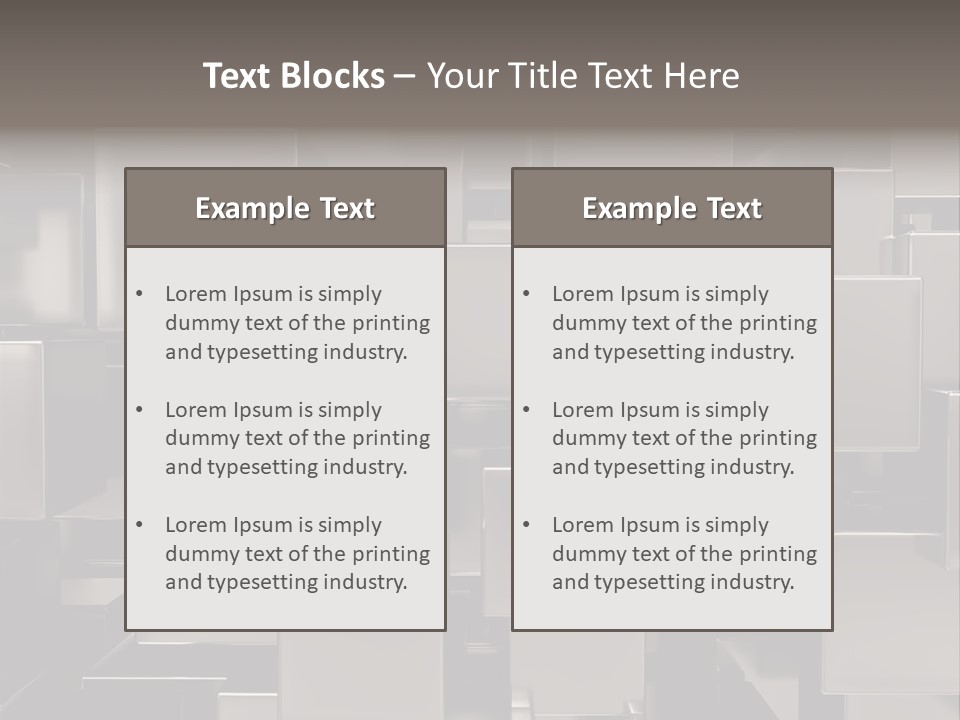 Array Silver Organization PowerPoint Template