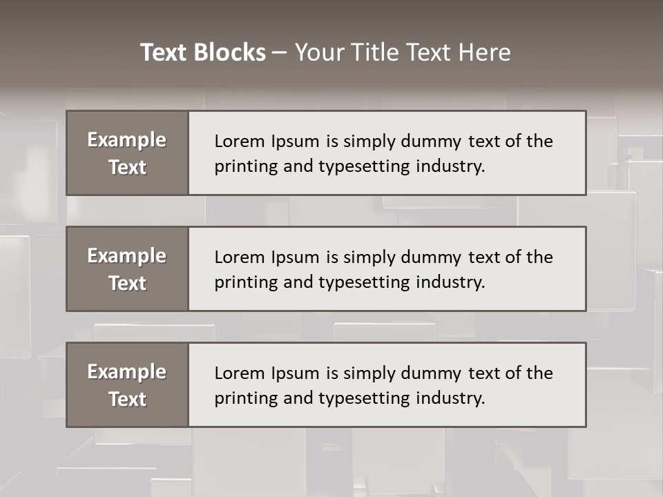 Array Silver Organization PowerPoint Template