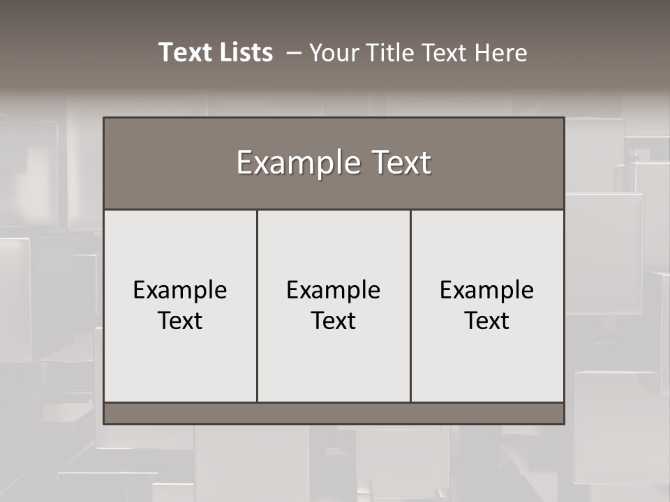 Array Silver Organization PowerPoint Template