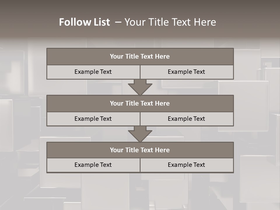 Array Silver Organization PowerPoint Template