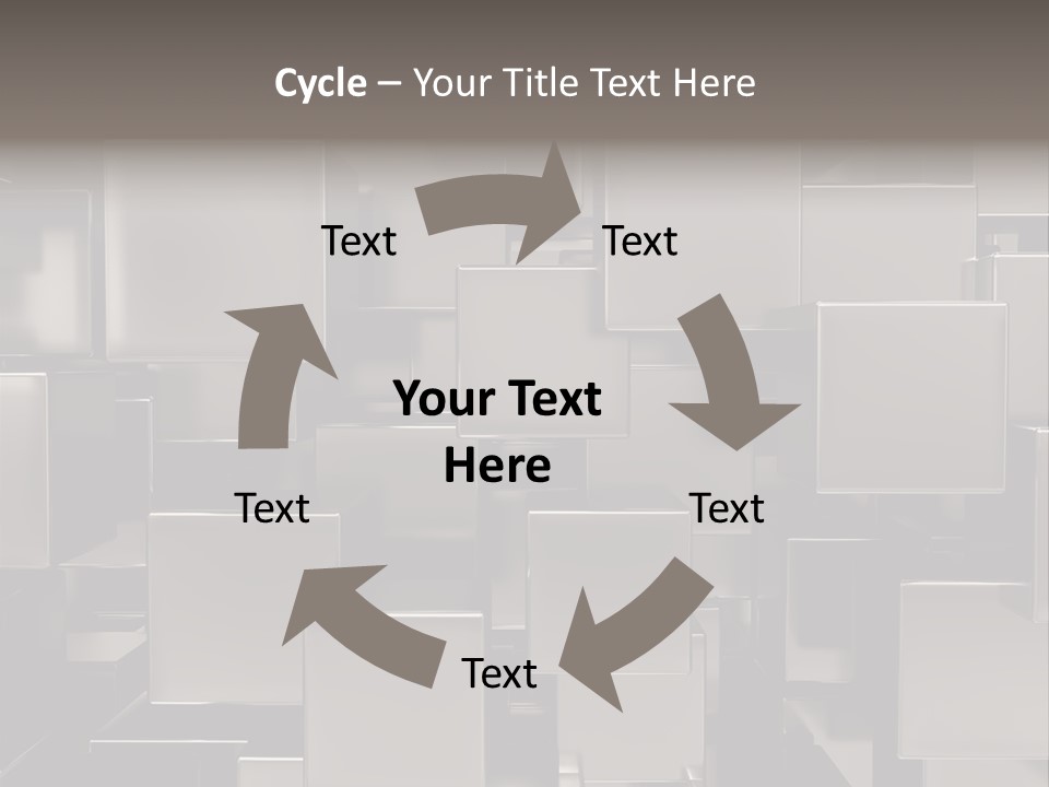 Array Silver Organization PowerPoint Template