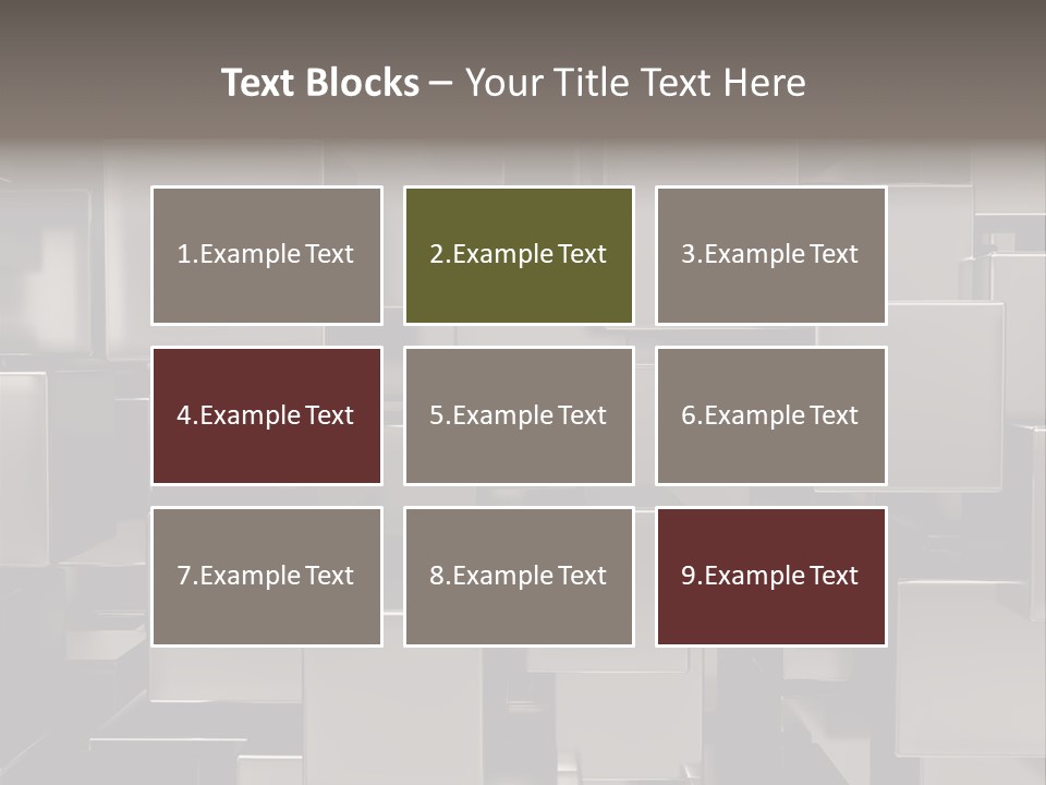 Array Silver Organization PowerPoint Template