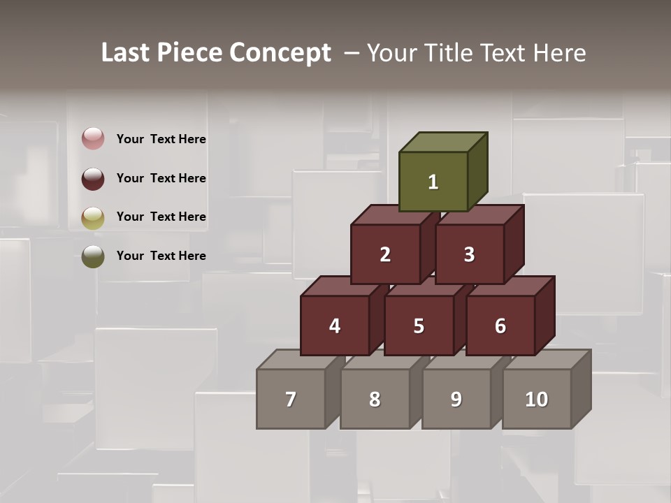 Array Silver Organization PowerPoint Template