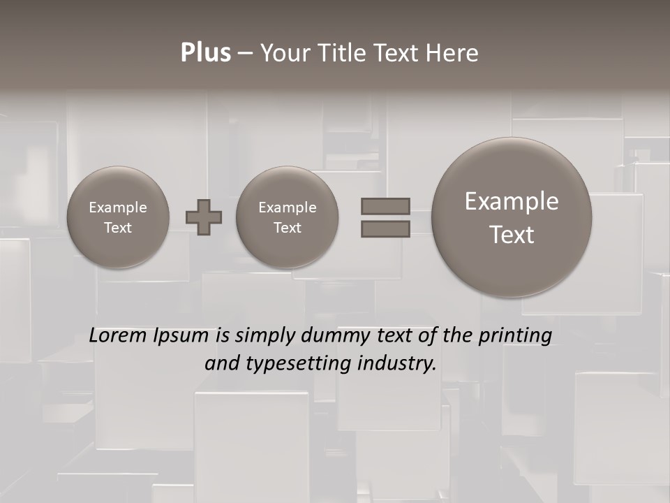 Array Silver Organization PowerPoint Template