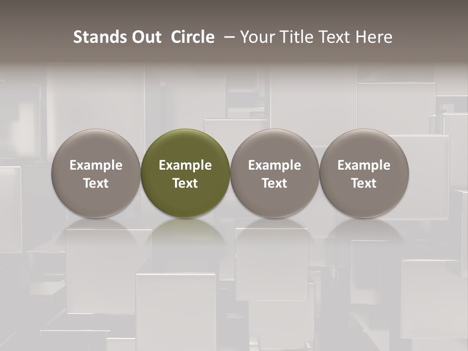 Array Silver Organization PowerPoint Template