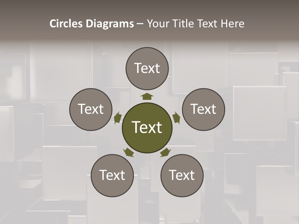 Array Silver Organization PowerPoint Template