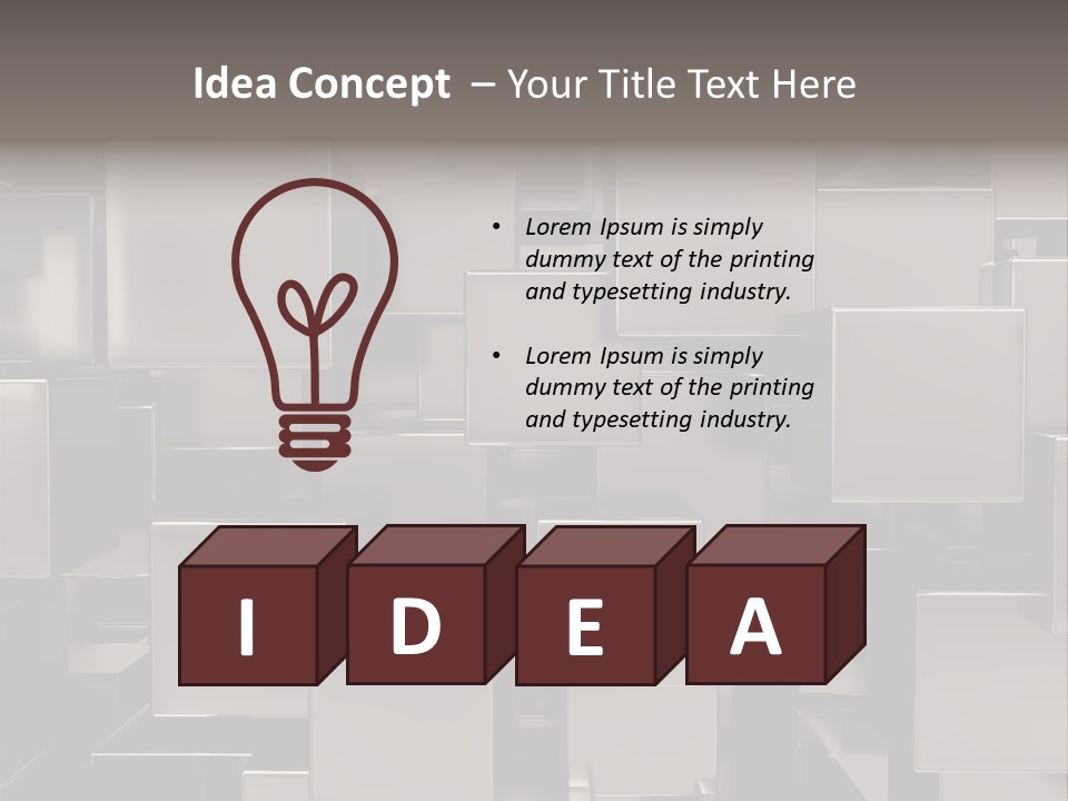Array Silver Organization PowerPoint Template