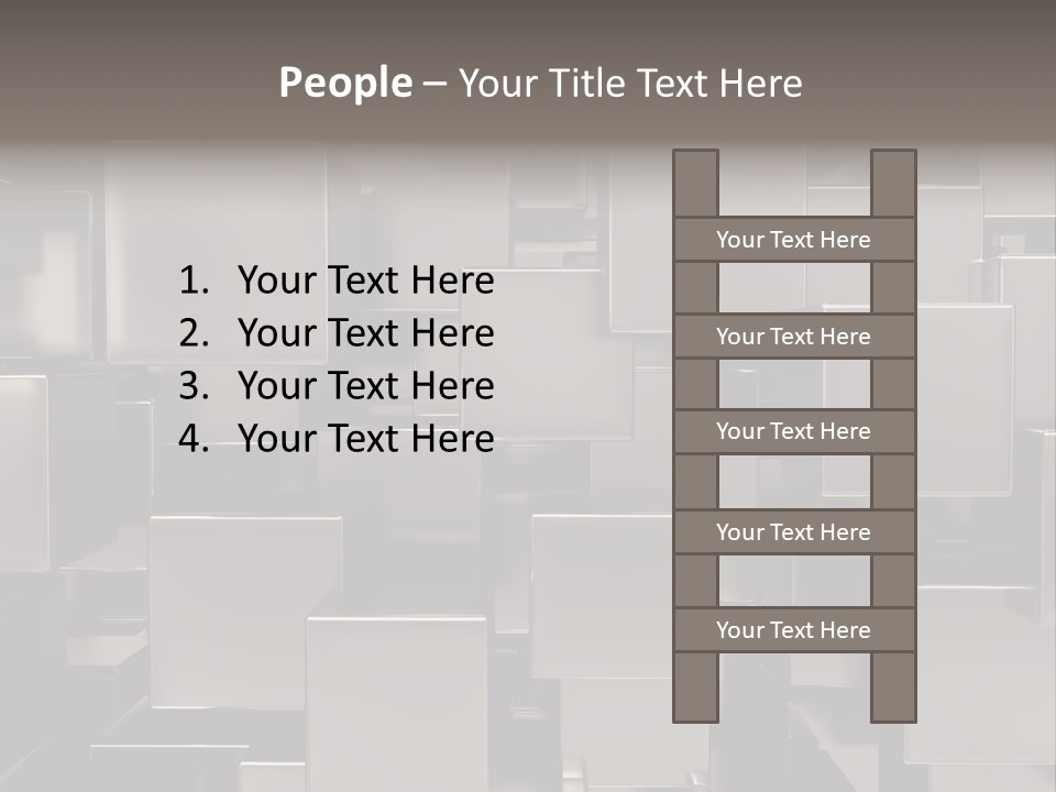 Array Silver Organization PowerPoint Template
