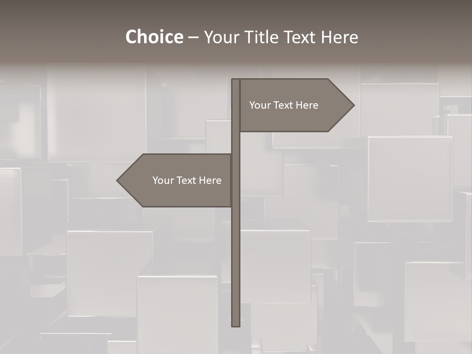 Array Silver Organization PowerPoint Template