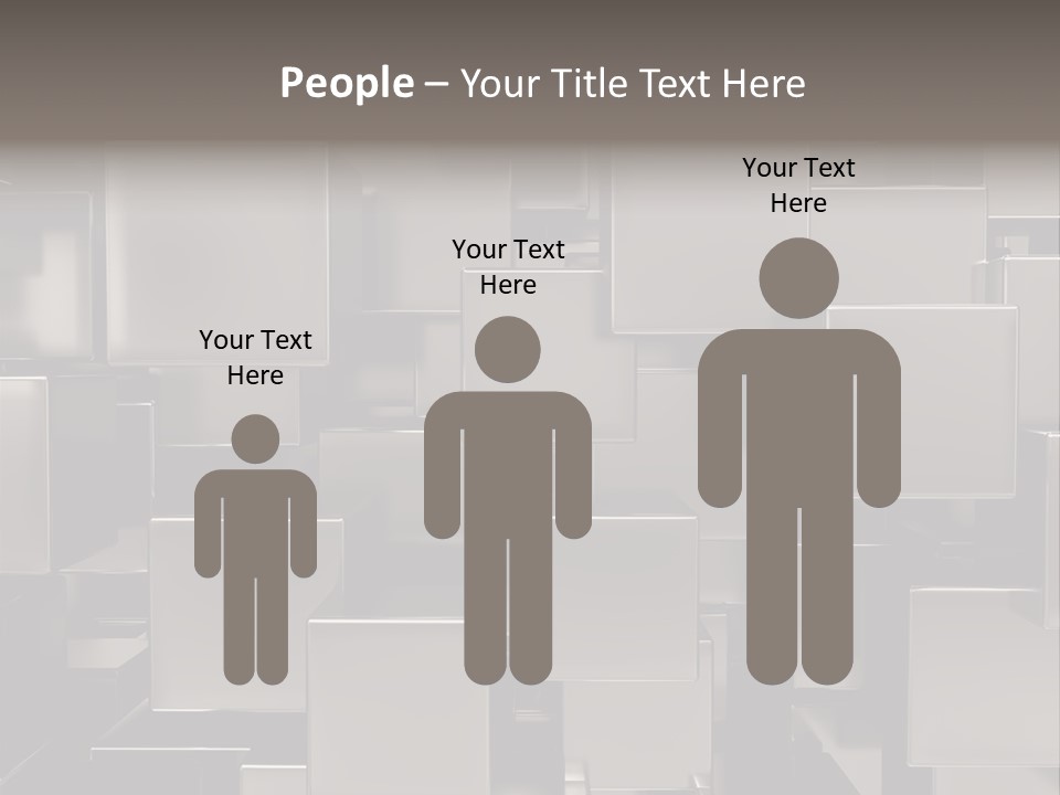 Array Silver Organization PowerPoint Template