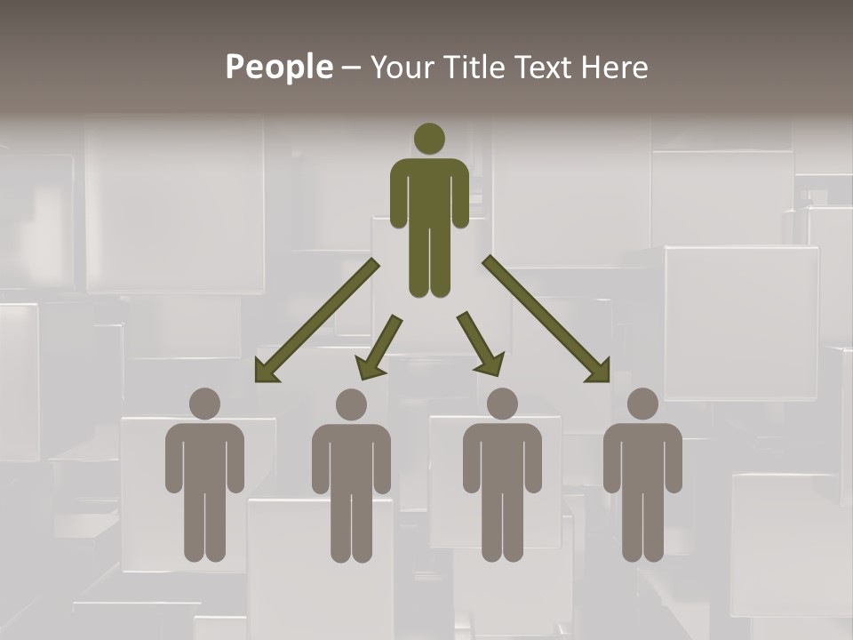 Array Silver Organization PowerPoint Template