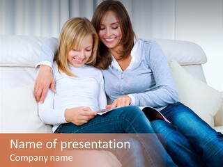 Home Modern Laughing PowerPoint Template