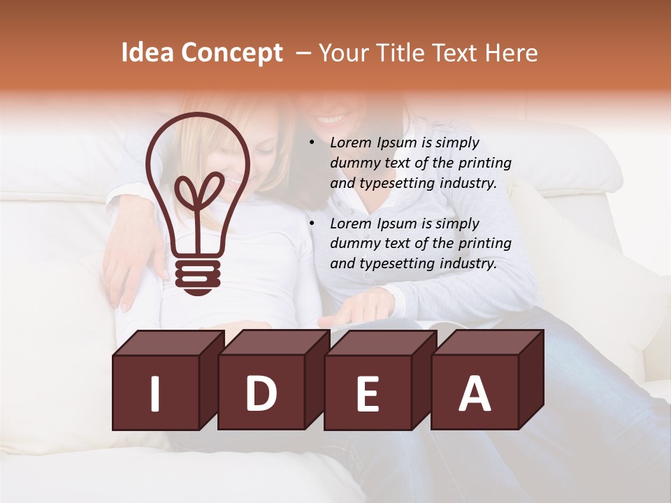 Home Modern Laughing PowerPoint Template