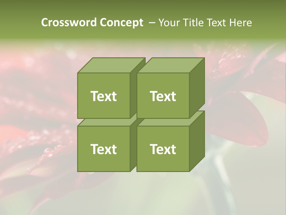 Drops Blooming Fresh PowerPoint Template