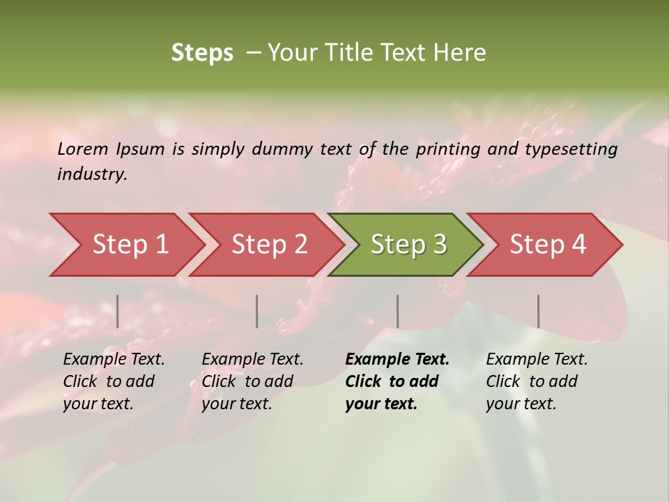 Drops Blooming Fresh PowerPoint Template