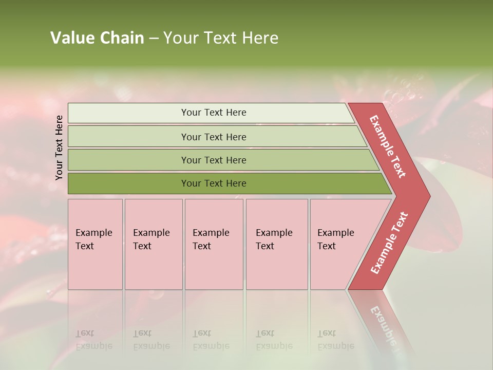 Drops Blooming Fresh PowerPoint Template