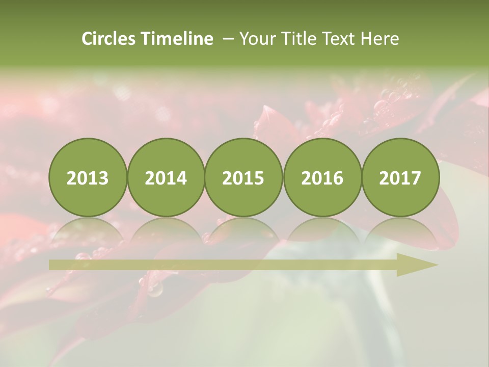 Drops Blooming Fresh PowerPoint Template