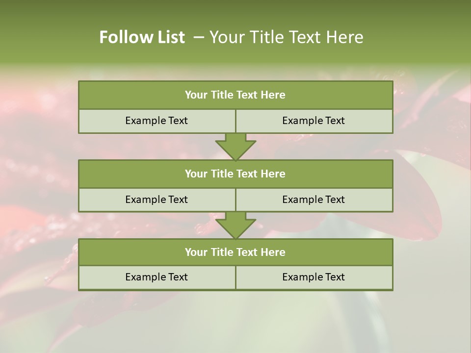 Drops Blooming Fresh PowerPoint Template
