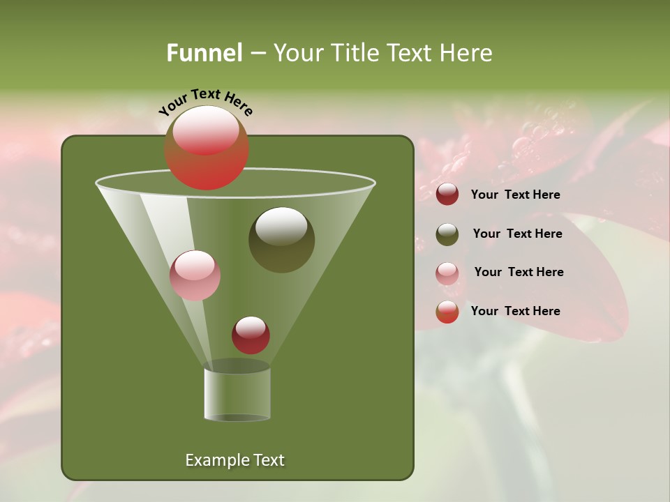 Drops Blooming Fresh PowerPoint Template