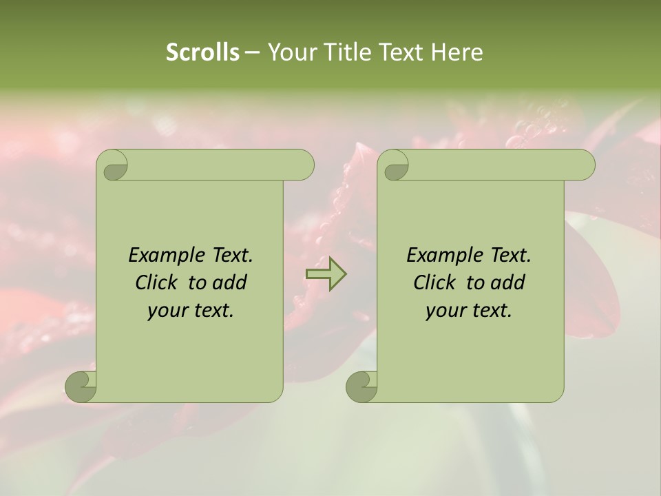 Drops Blooming Fresh PowerPoint Template