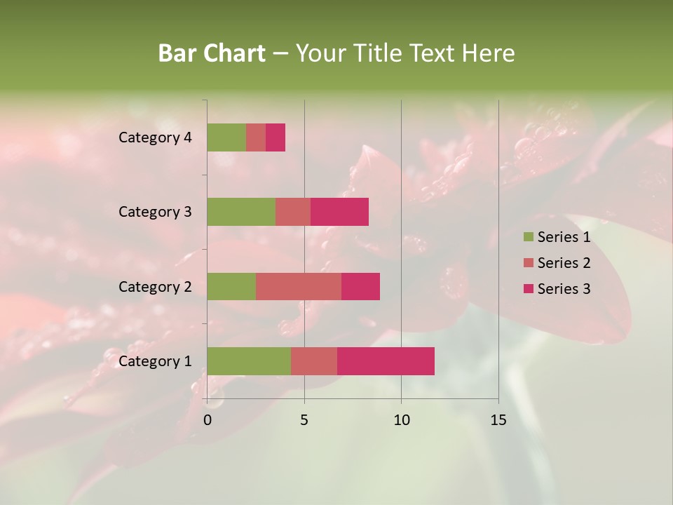 Drops Blooming Fresh PowerPoint Template