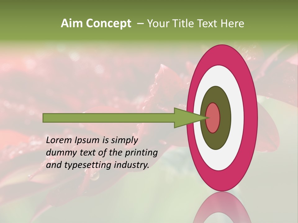 Drops Blooming Fresh PowerPoint Template