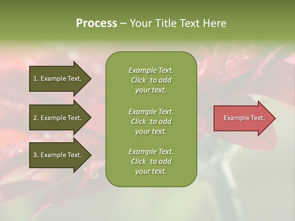 Drops Blooming Fresh PowerPoint Template