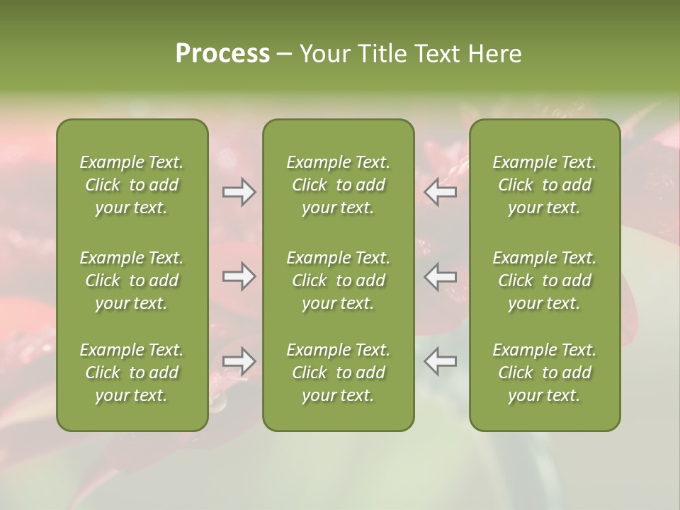 Drops Blooming Fresh PowerPoint Template