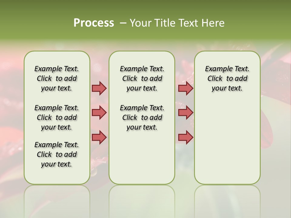 Drops Blooming Fresh PowerPoint Template