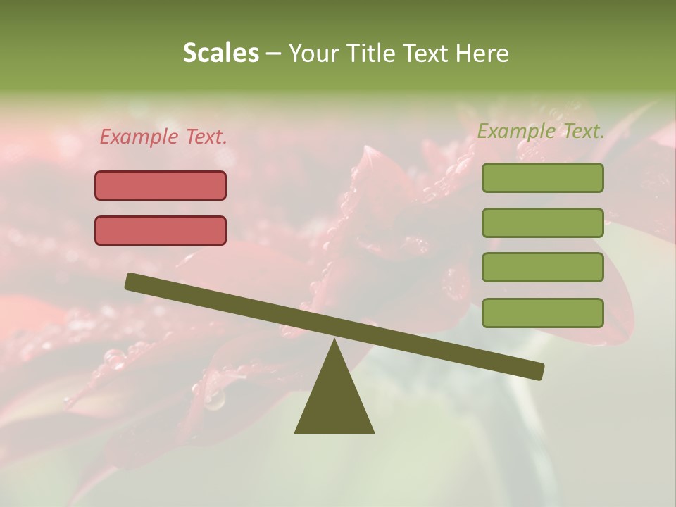 Drops Blooming Fresh PowerPoint Template