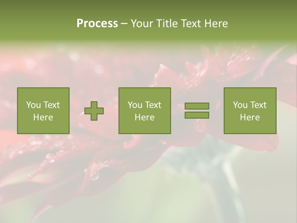 Drops Blooming Fresh PowerPoint Template