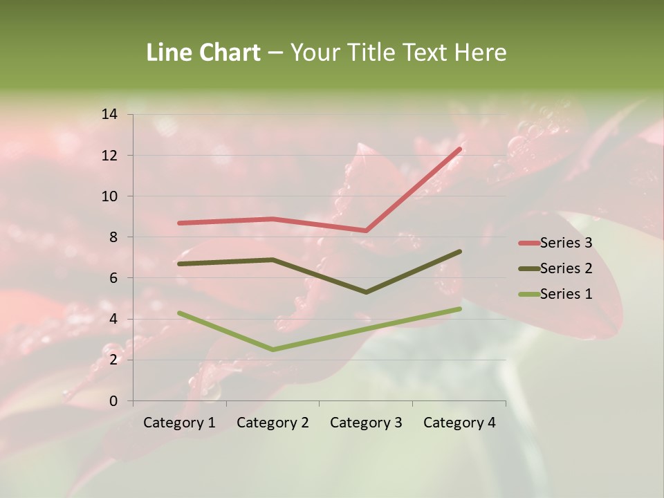 Drops Blooming Fresh PowerPoint Template