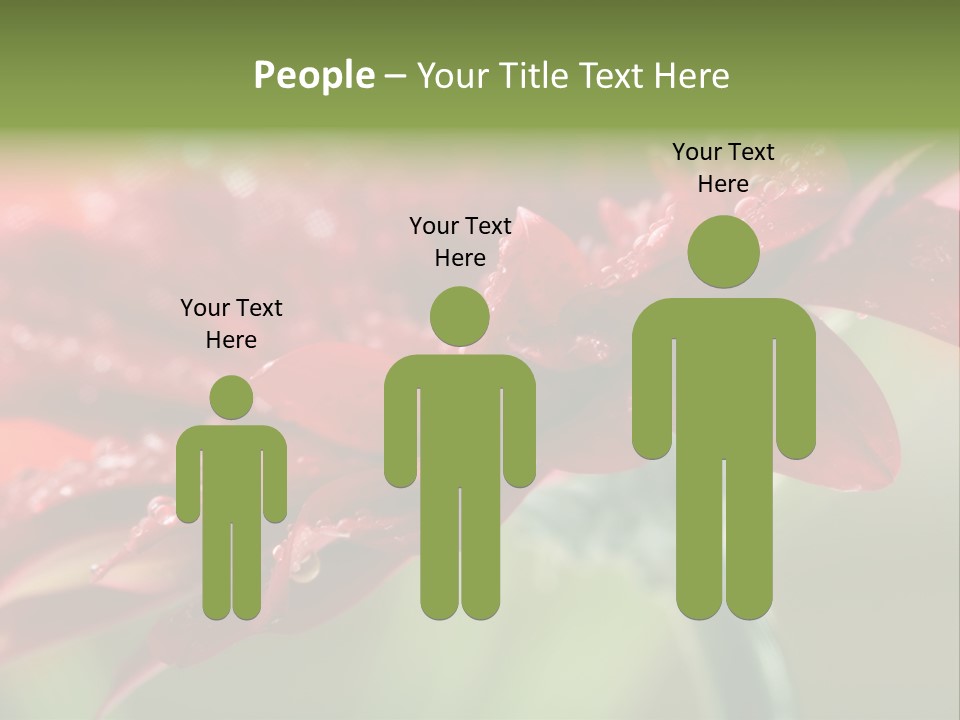 Drops Blooming Fresh PowerPoint Template